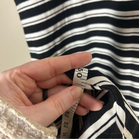 Universal Standard Iconic Geneva Dress Black White Stripe Maxi Size L US 3X - Picture 7 of 8